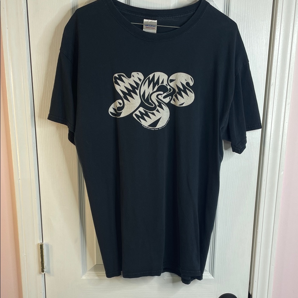 Yes Band Zebra Logo T-Shirt 2014 Heaven & Earth Tour Unisex Size Large